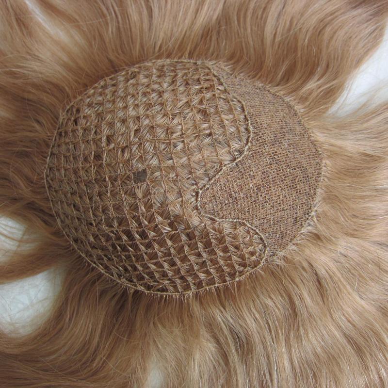 sft-1145 Wholesale price blonde integration hair topper